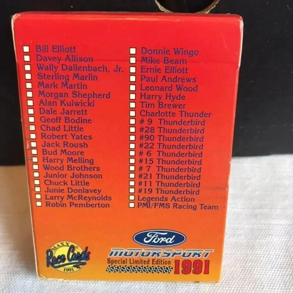 Vintage Ford Maxx Race Cards 1991 40 pieces card collector Set